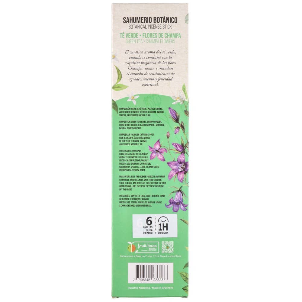 Vives de la Cortada S.L – Incenso por atacado – Incenso Artesanal Sahumerio Botânico Chá Verde e Flor de Champa - Sagrada Madre2