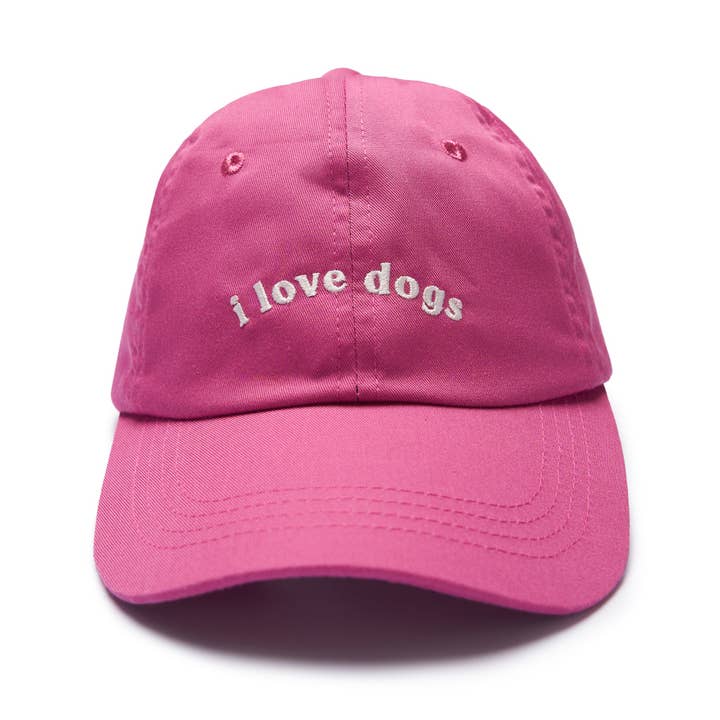 The Paws - Wholesale Baseballpet - Kinderen - Kinderen - Ik hou van honden, pet in roze1