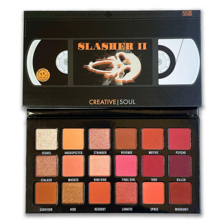 Slasher II Eyeshadow Palette for wholesale by Creative Soul Cosmetics