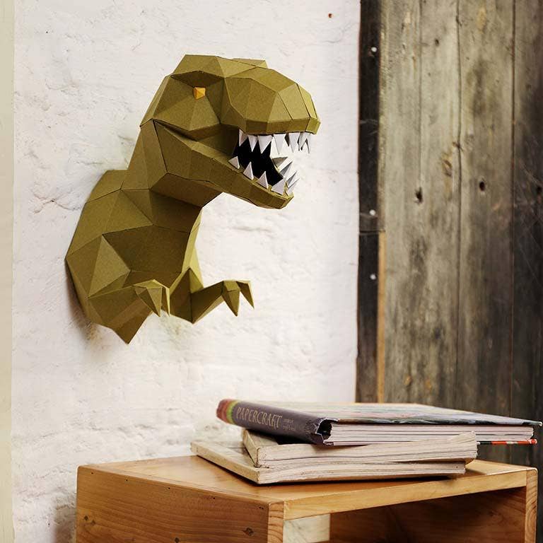 PAPERCRAFT WORLD - Wholesale DIY Craft Kit - T-Rex 3D PaperCraft Wall Art, PaperCraft Origami Model6