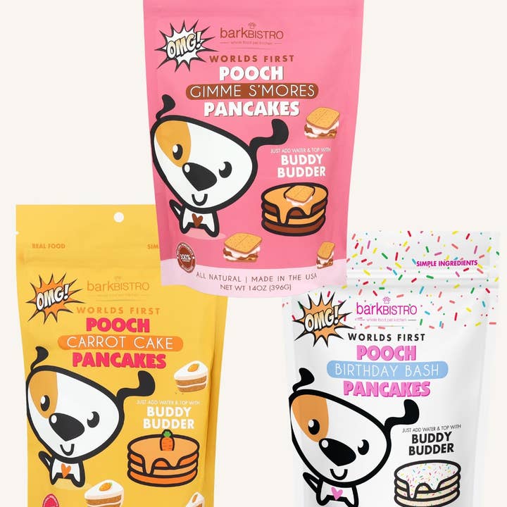 Lot de 12 crêpes pour chiens, desserts, crêpes, saveurs pour la vente par Bark Bistro