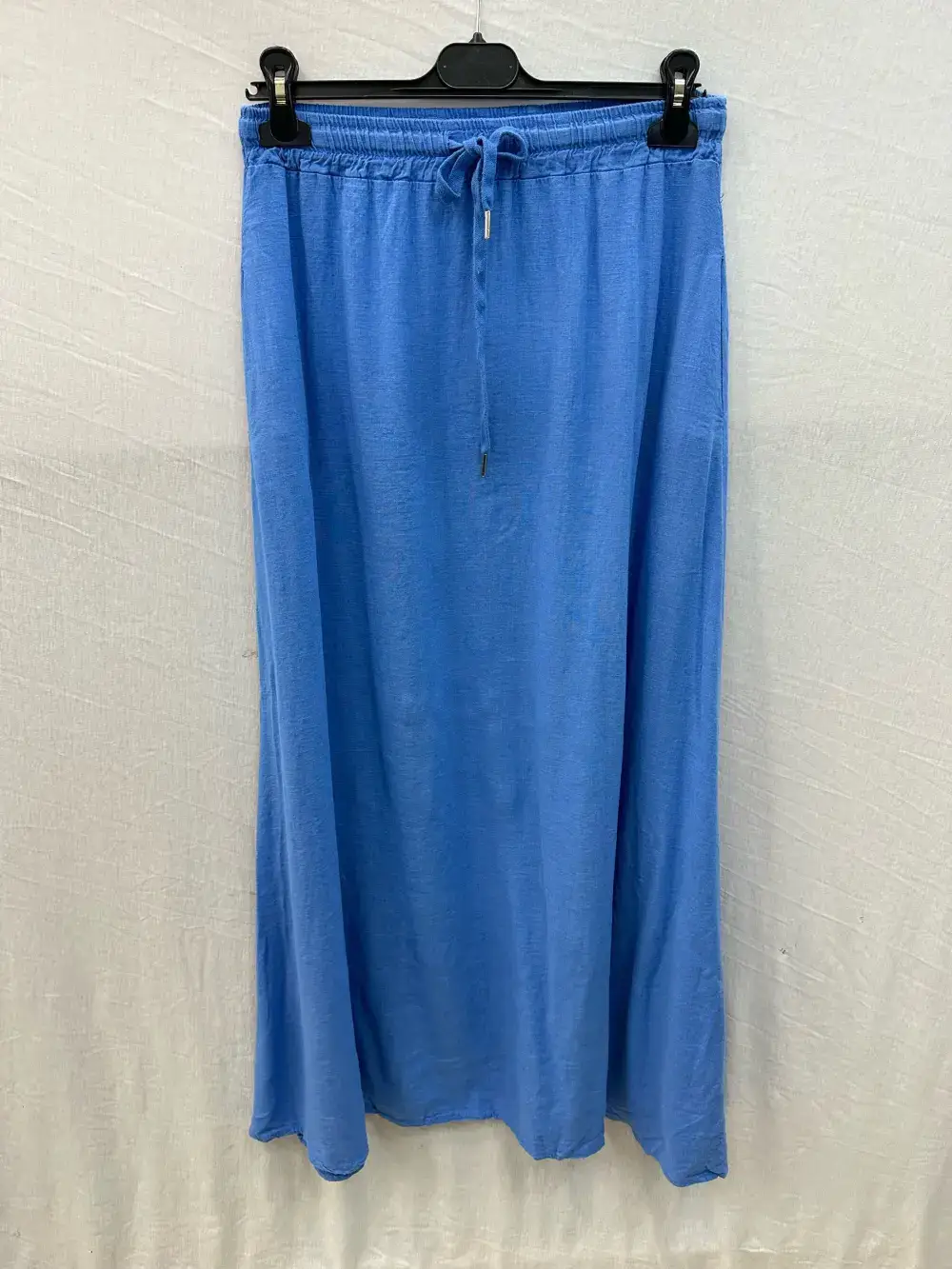 Mimi & Gogo - Wholesale Skirt - Women's - Long linen skirt with two pockets @8628_JLinPoche9