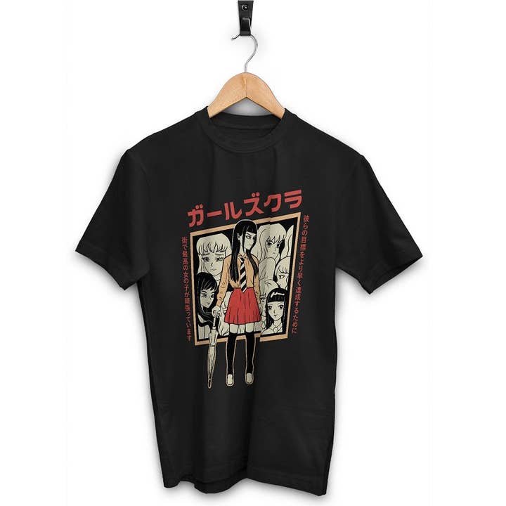 Maglietta unisex per ragazze anime anni '90 per la vendita all'ingrosso da parte di Upperground Tense