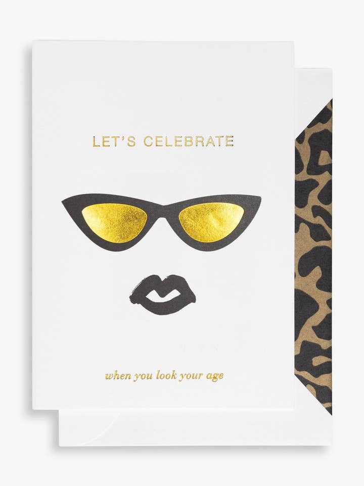 Let's celebrate when you look your age GREETING CARD A6
for wholesale by Cardsome