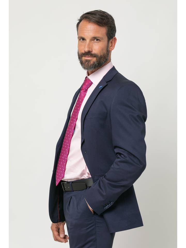 Slim Fit Fantasy Suit with Adjustable Waistband Navy Blue – Ciro Model for wholesale on Faire3