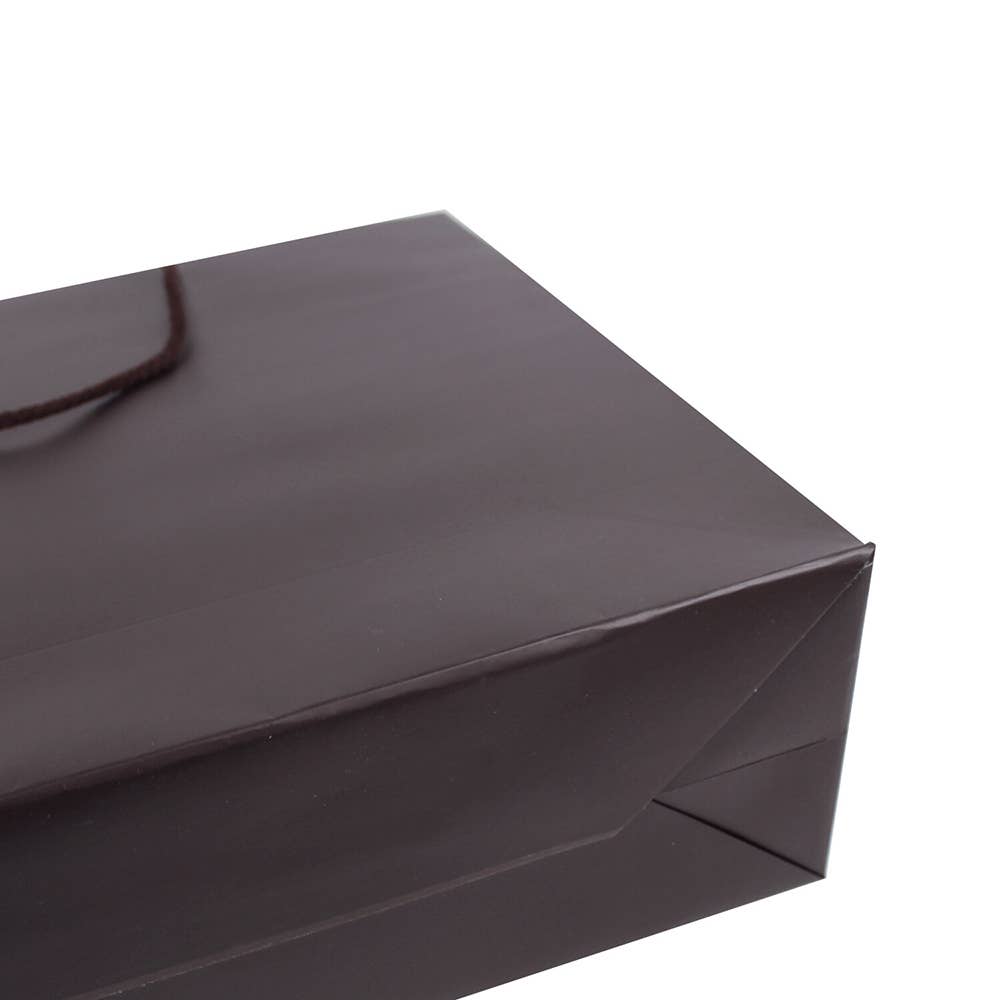 Matte Brown Luxury Double-Layer Paper Bag for wholesale on Faire4