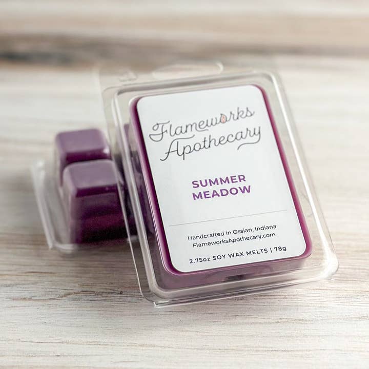 Summer Meadows 2.75 oz Wax Melts for wholesale by Flameworks Apothecary