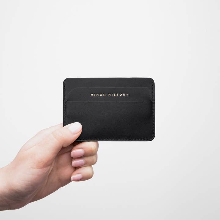Minor History - Wholesale Card Holder - Unisex - The Metro Card Case - Black