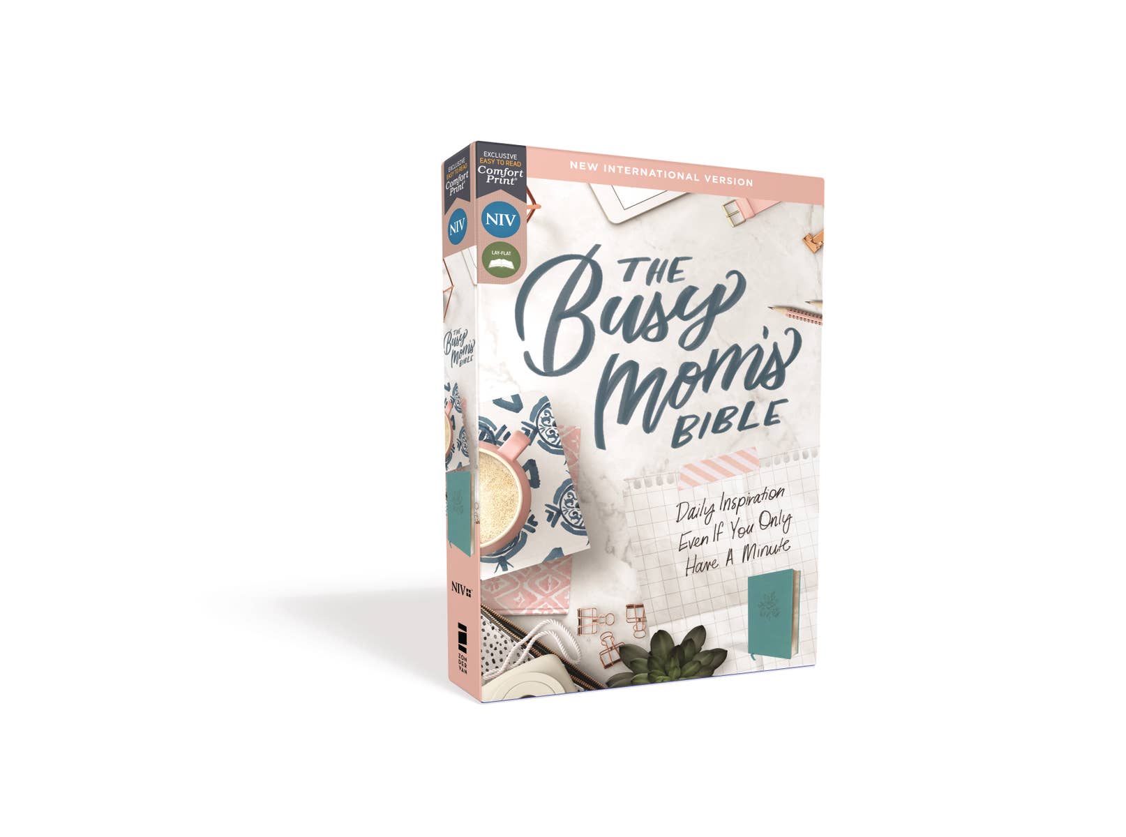 HarperCollins Christian Publishing - Wholesale Religion - NIV The Busy Mom's Bible, Leathersoft, Teal, Red Letter11