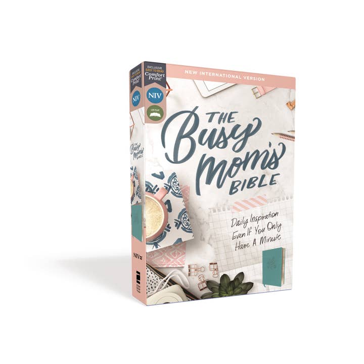HarperCollins Christian Publishing - Wholesale Religion - NIV The Busy Mom's Bible, Leathersoft, Teal, Red Letter11