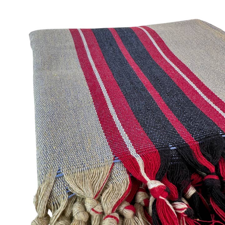 Buld&Co. - Wholesale Beach Towel - VERA Striped Turkish Towel, Peshtemal Cotton Beach Towel11