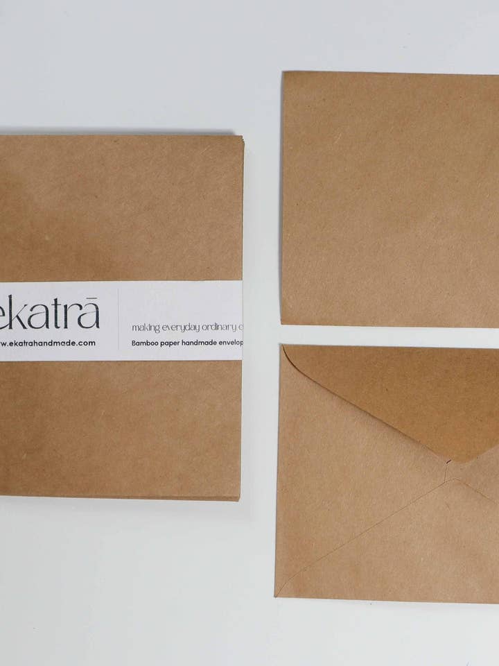 Bamboo Paper Envelopes for wholesale by Ekatra