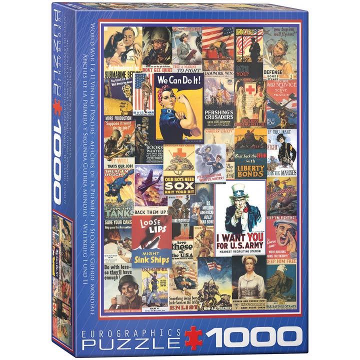 Eurographics Puzzles USA - Wholesale Puzzle - Adult - World War I & II Vintage Posters
