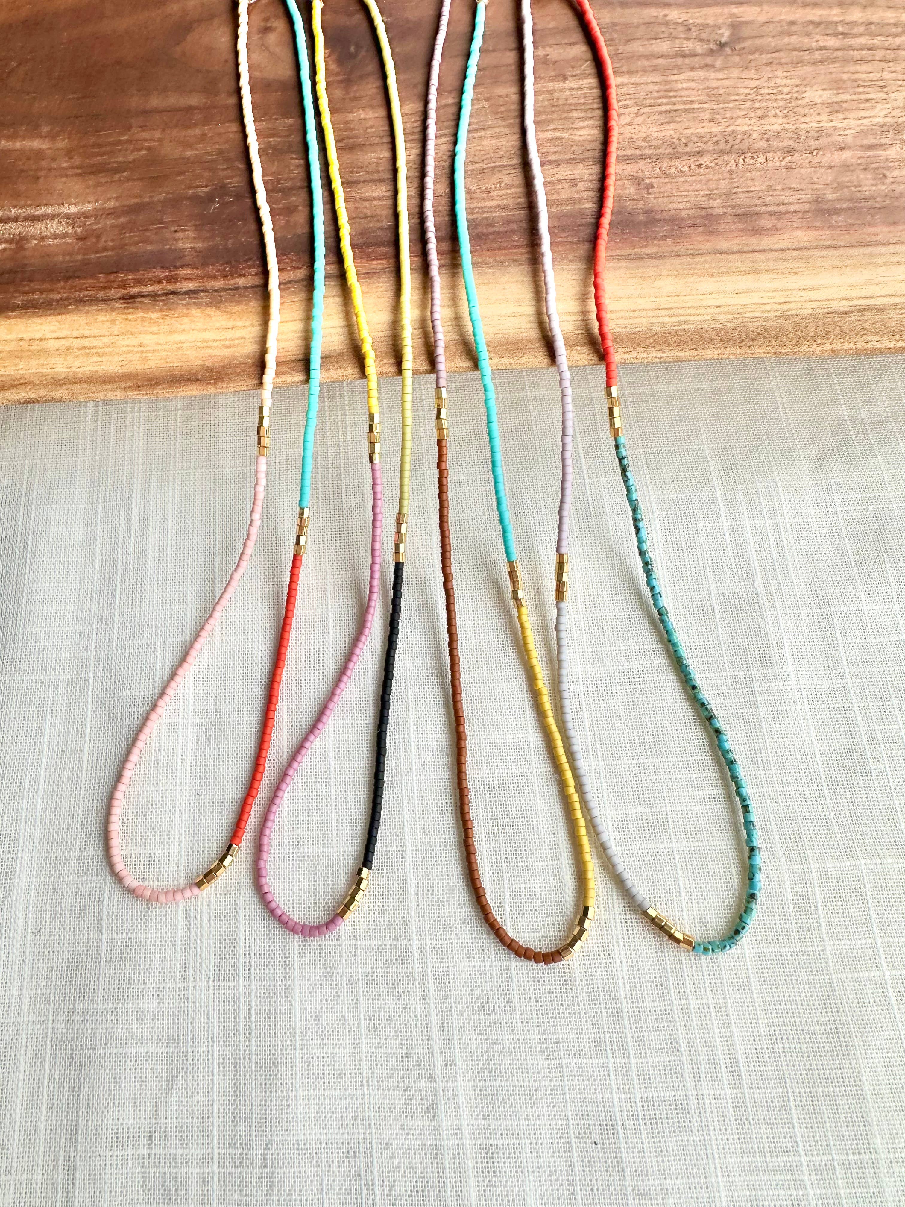 Ocean Breakup - Wholesale Beaded/Pearl Necklace - Cassis Beaded Necklace5