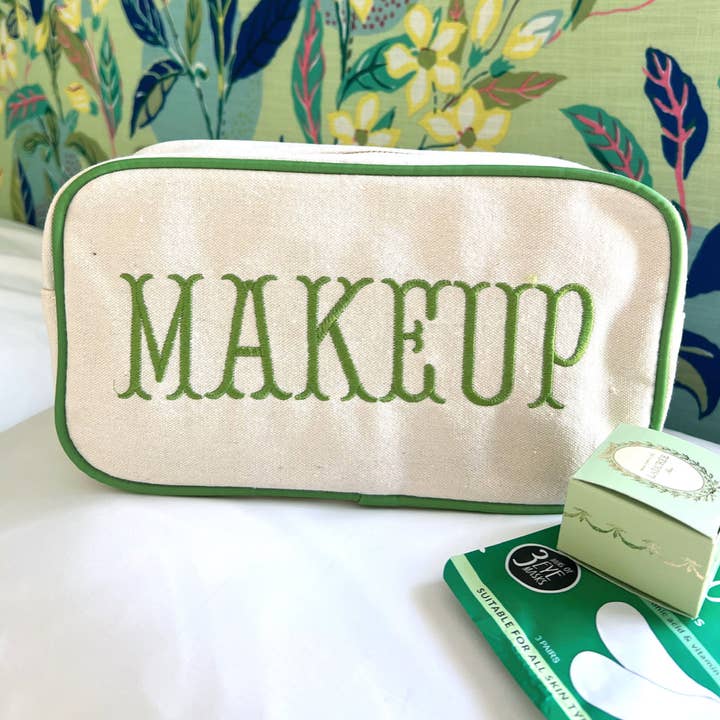KENZKUSTOMZ - Wholesale Makeup/Cosmetic Bag - Makeup - Green Canvas Large