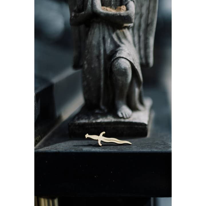 Gold St. Press - Wholesale Lapel pin/button - Dagger Enamel Pin1