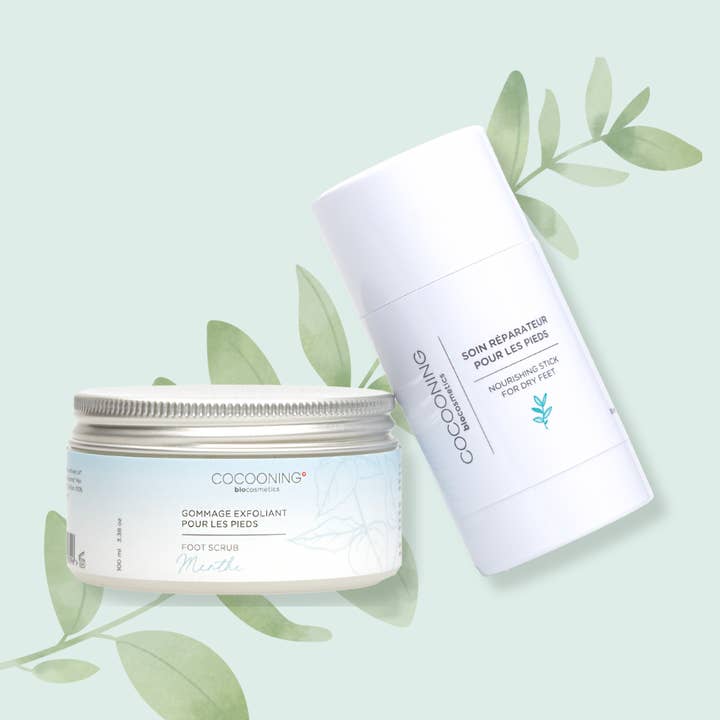 Foot Scrub And Care Duo for wholesale by Cocooning Biocosmetics