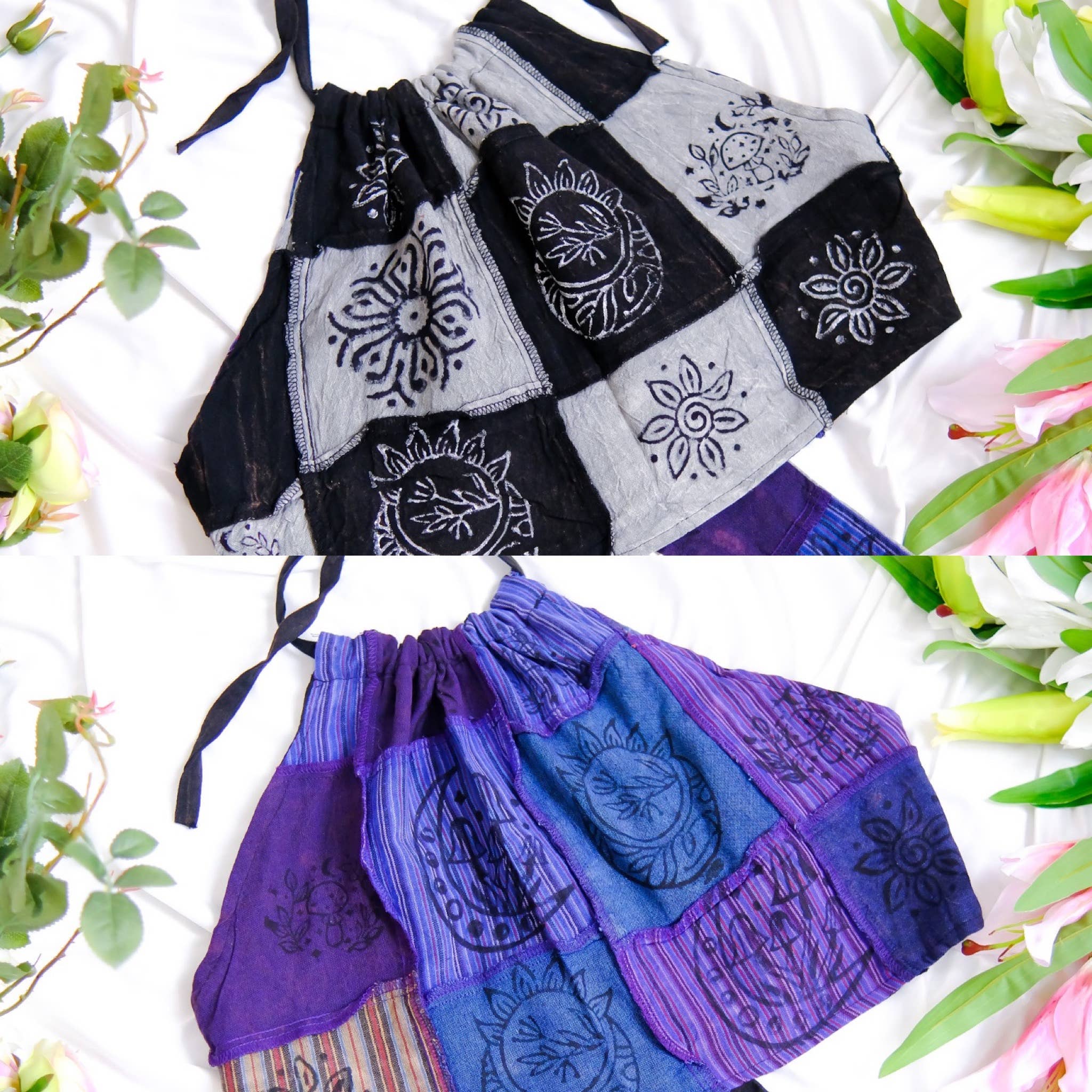 Karma Nepal Crafts – Blusa - Mulher por atacado – Tampo traseiro reversível em algodão com encosto em retalhos5