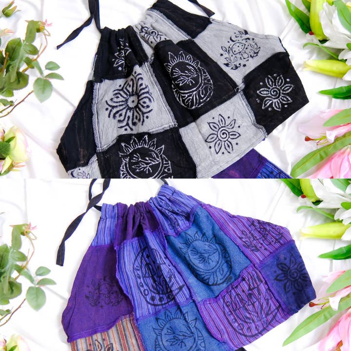 Karma Nepal Crafts - Wholesale Blouse – Women’s - Patchwork Reversible Cotton Backless Halter Top5