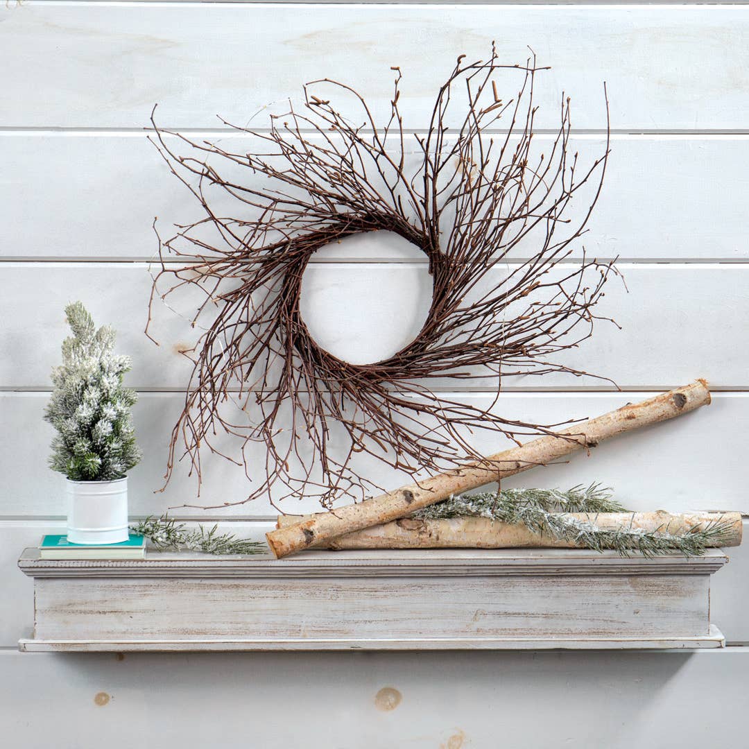 Willow Group - Wholesale Wreath - 24" Twig Wall and Door Natural Wreath3