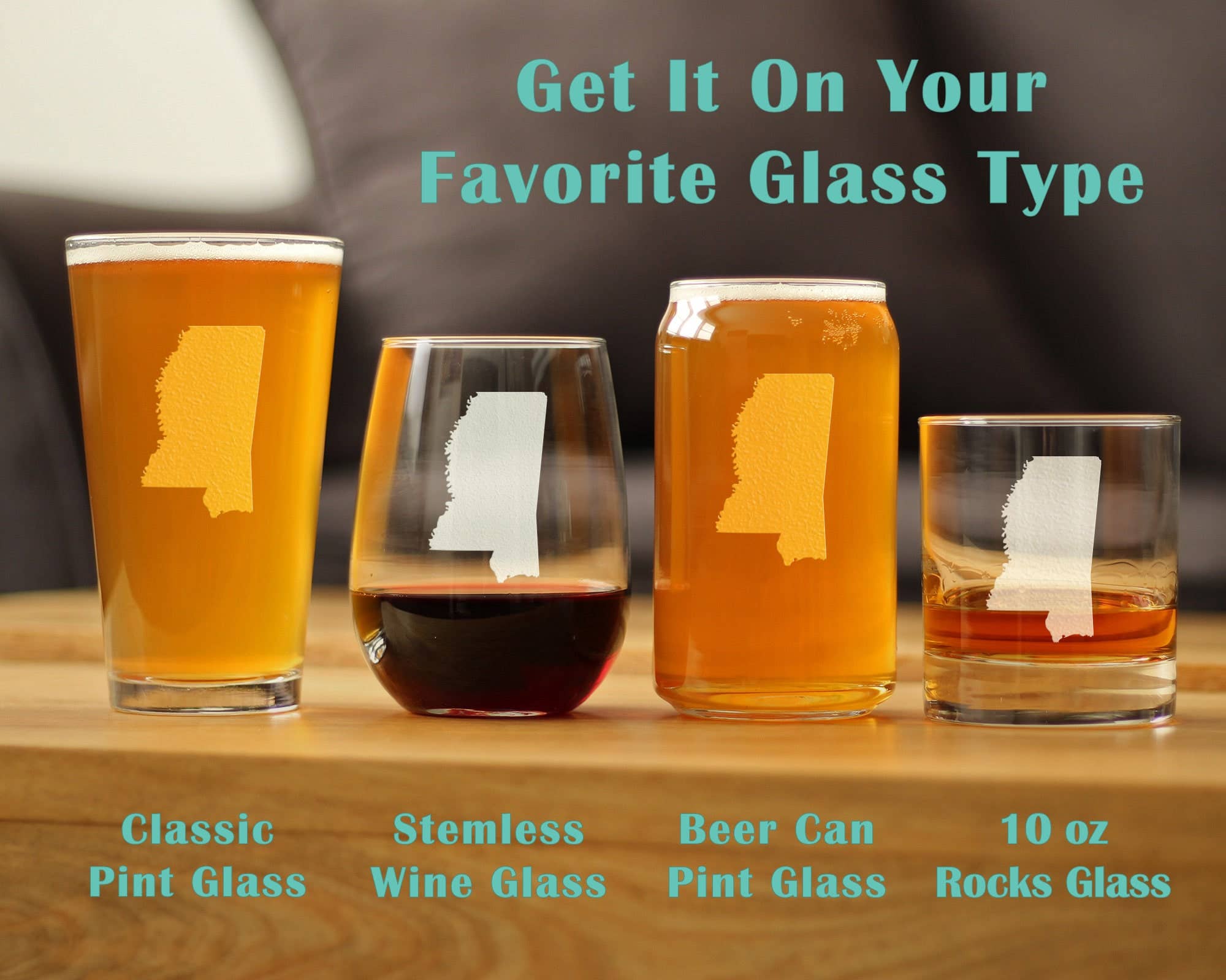 bevvee – wholesale Cocktail/liquor glass – Mississippi Whiskey Rocks Glass - Mississippians Gifts5