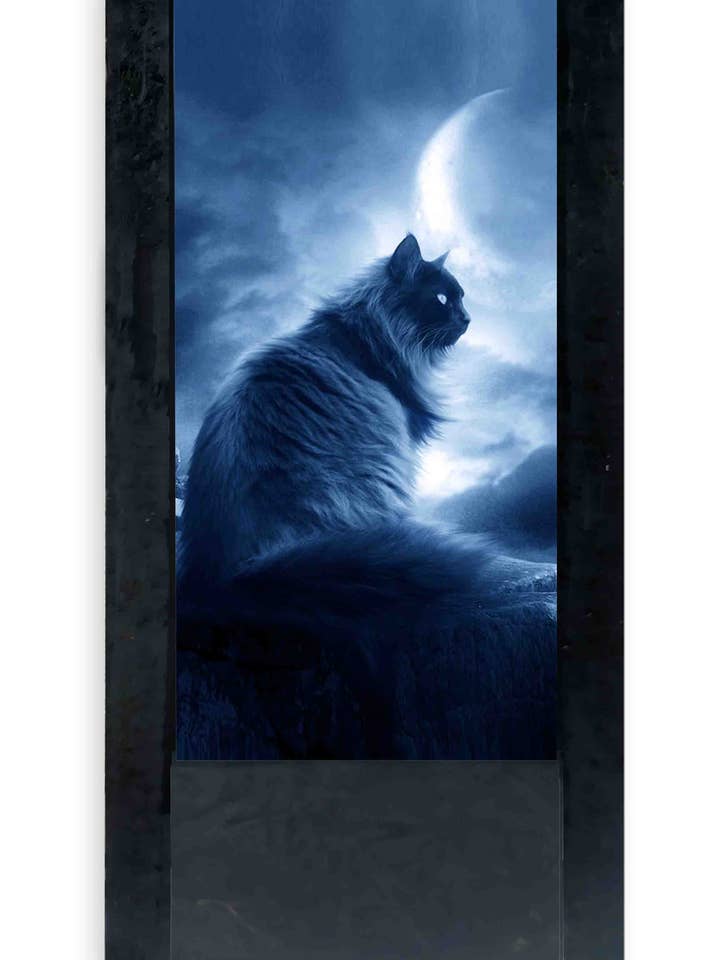 Lampe de table Noire chat noir pour la vente par DB GROUP SRL