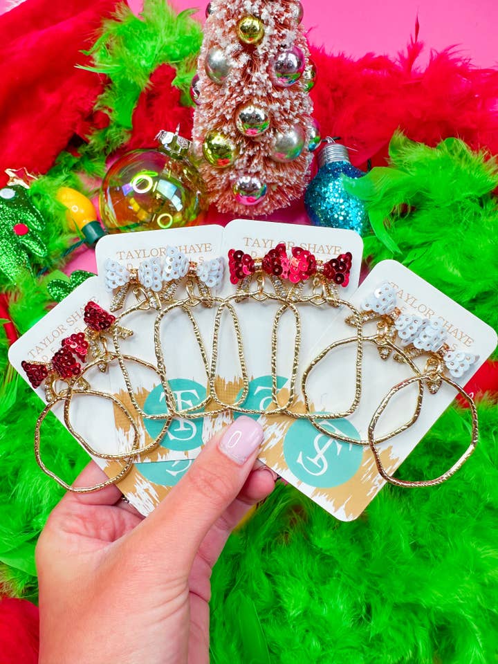 Bethany Bow Hoops for wholesale by Taylor Shaye Designs