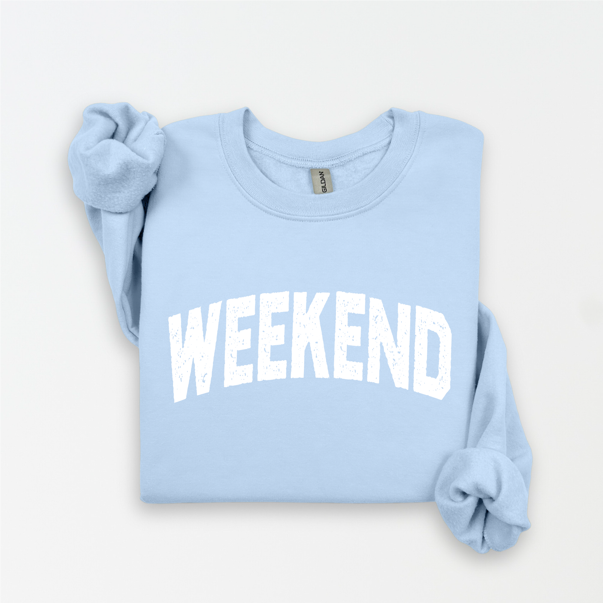 Three Girls Shop - Wholesale Graphic Sweatshirt - Women's - WEEKEND Fleece Graphic Sweatshirt  9