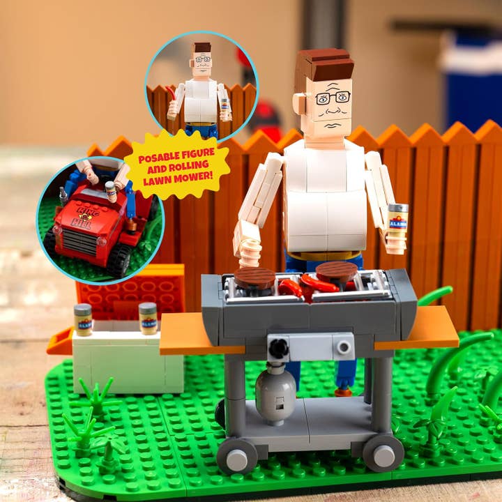 Brickcraft - Wholesale Building Set - Kids - King of The Hill Hank Hill’s Backyard Building Block Set5