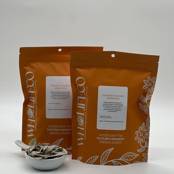 WHOLIFECO - Wholesale Health/Detox Tea - Parasite & Candida Purge Duo