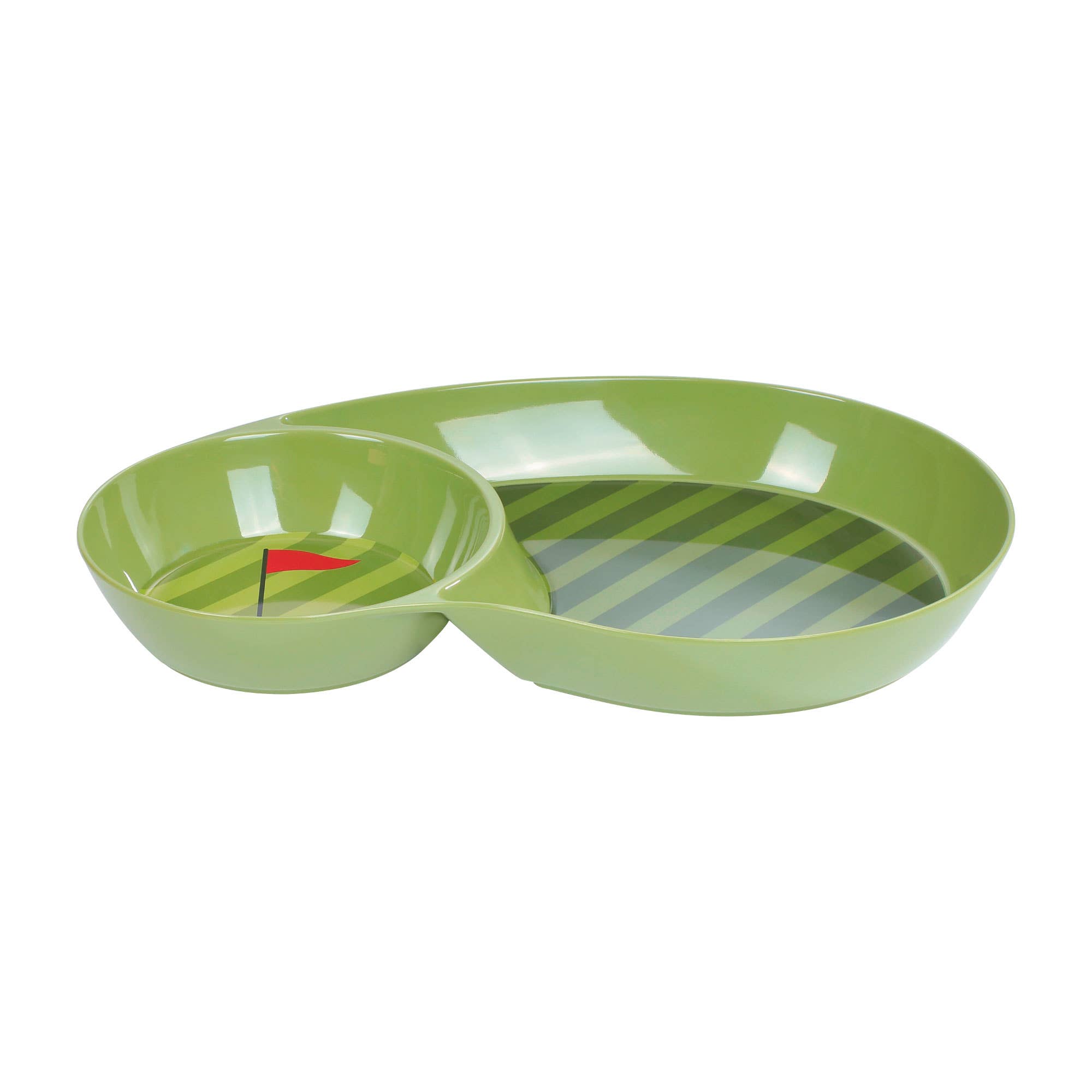 Supreme Housewares - Wholesale Platter - 16" Golf-Themed Melamine Chip and Dip Platter2