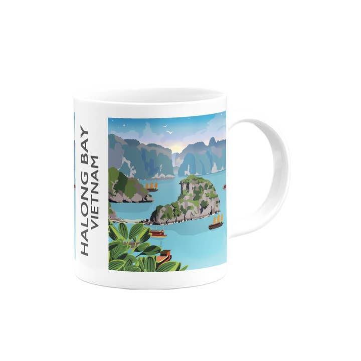 Tabitha Mary – Großhandel Kunstdruck – Halong-Bucht, Vietnam Druck, Geschirrtuch, Karten & Geschenke