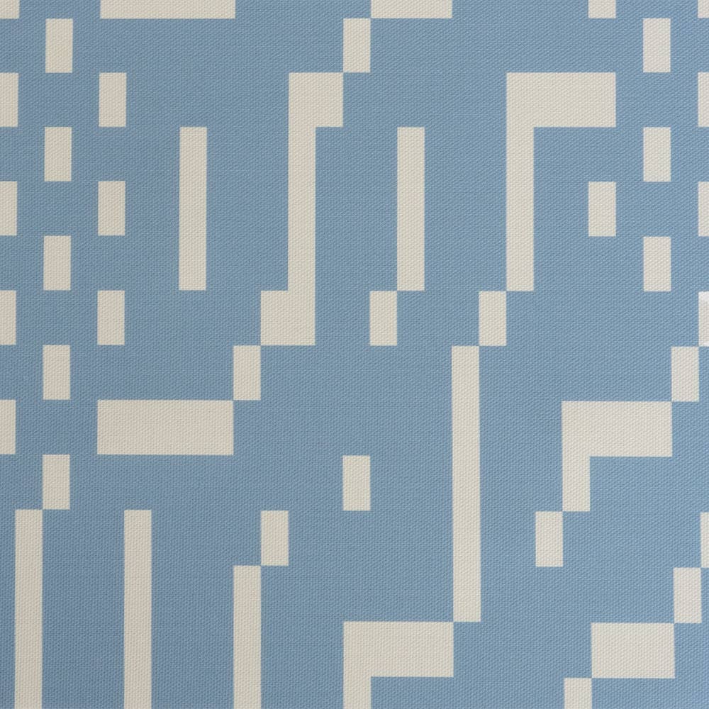 Really Nice Things - Wholesale Fabric - Outdoor Pixel Blue Fabric x meters0