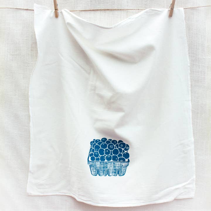 Tina Produce - Wholesale Tea Towel - Blueberry Kitchen Towel