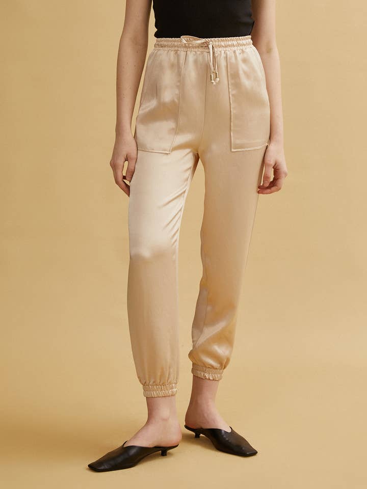 Koton Jogger Pants with Pockets- Stone Color for wholesale by KOTON
