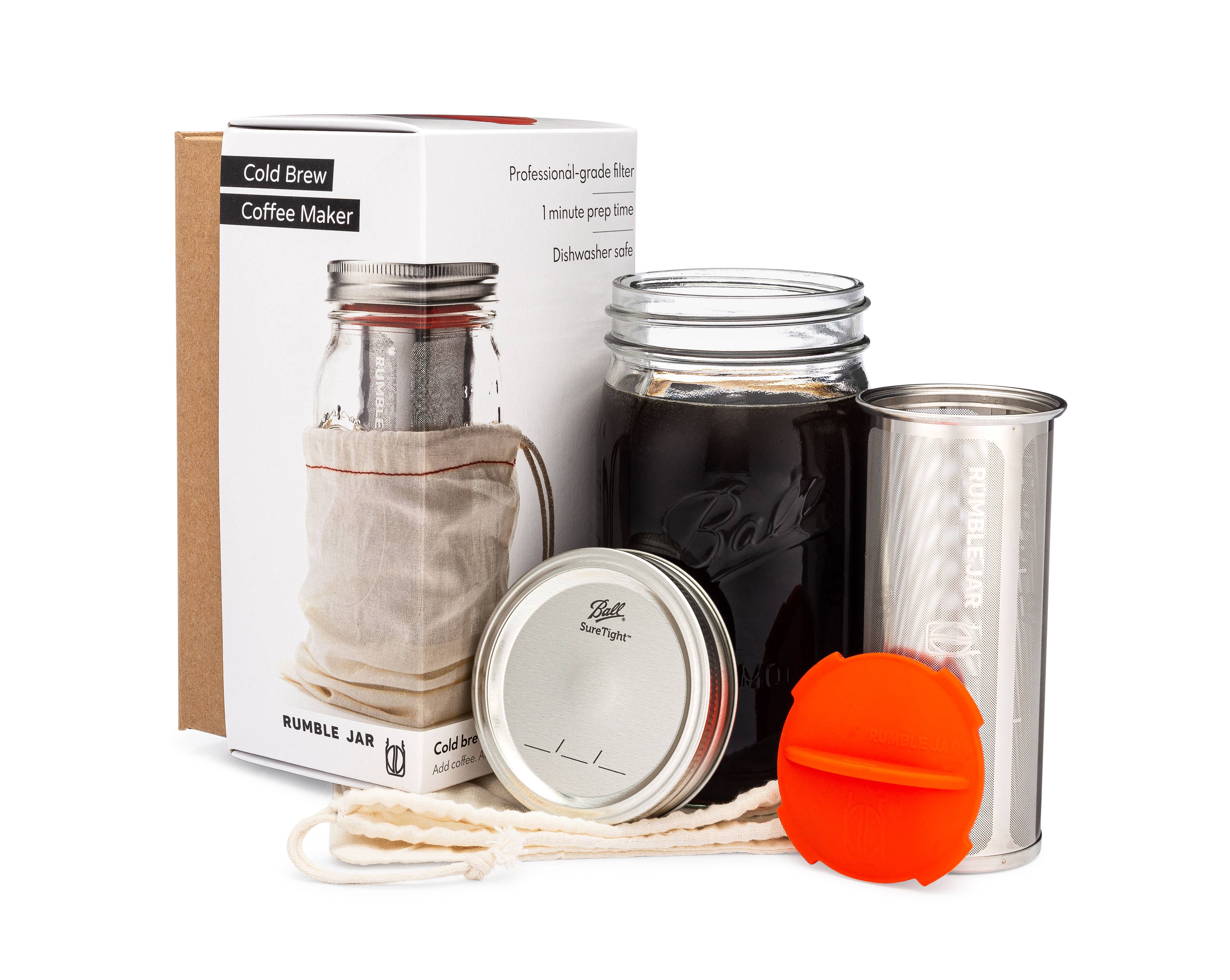 Rumble Jar - Wholesale Coffee Machine - Rumble Jar: Quart size (32oz), includes Mason jar