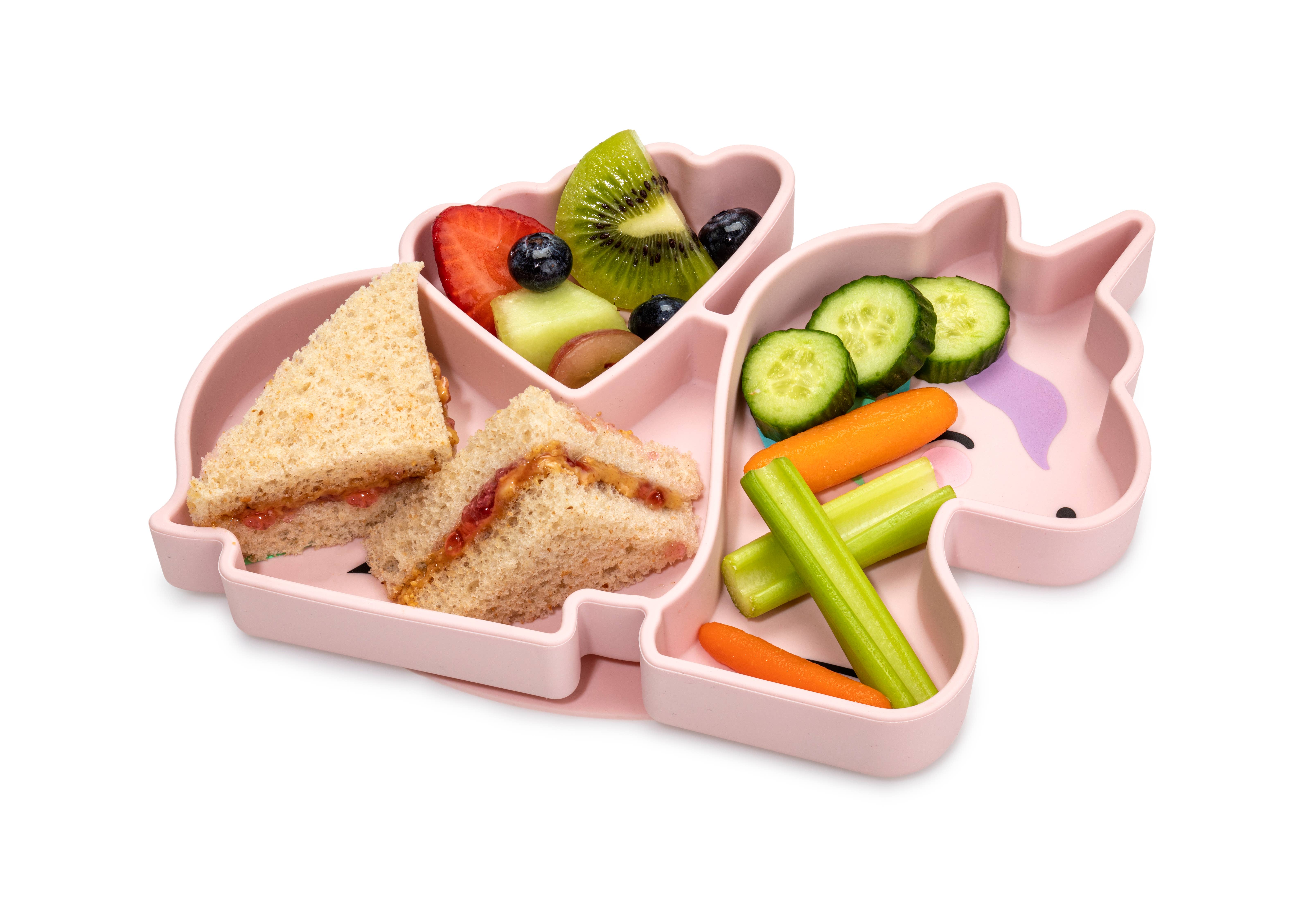 melii - Vente Assiette – enfant et bébé - Assiette à ventouse divisée en silicone4