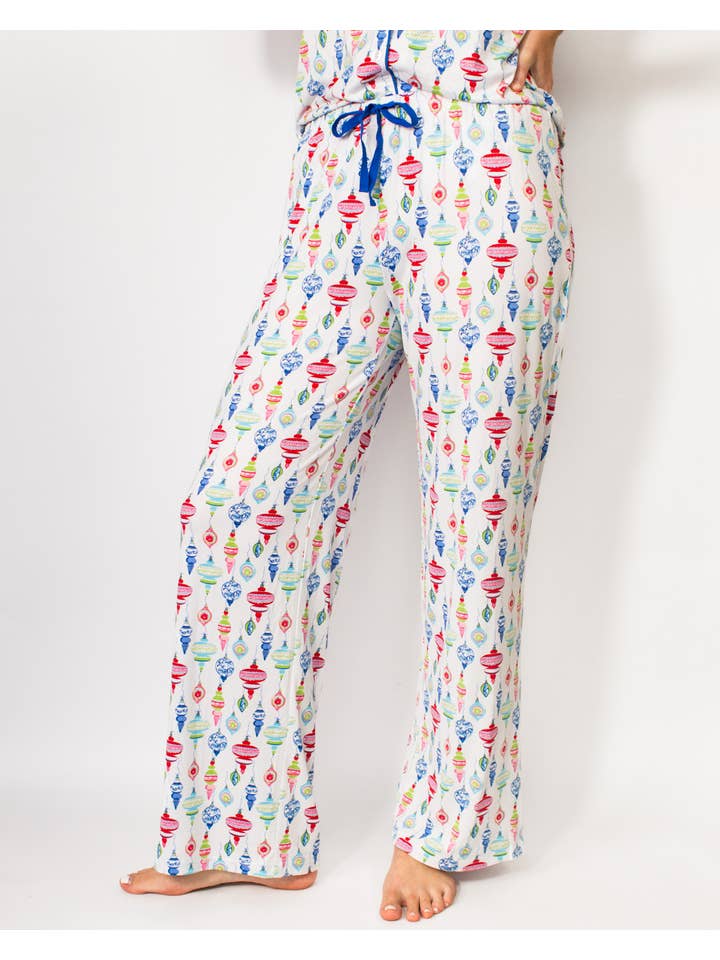 The Royal Standard - Wholesale Sleepwear Bottom - Women's - Whimsical Wonders Sleep Pants   White/Multi   -Asst.1