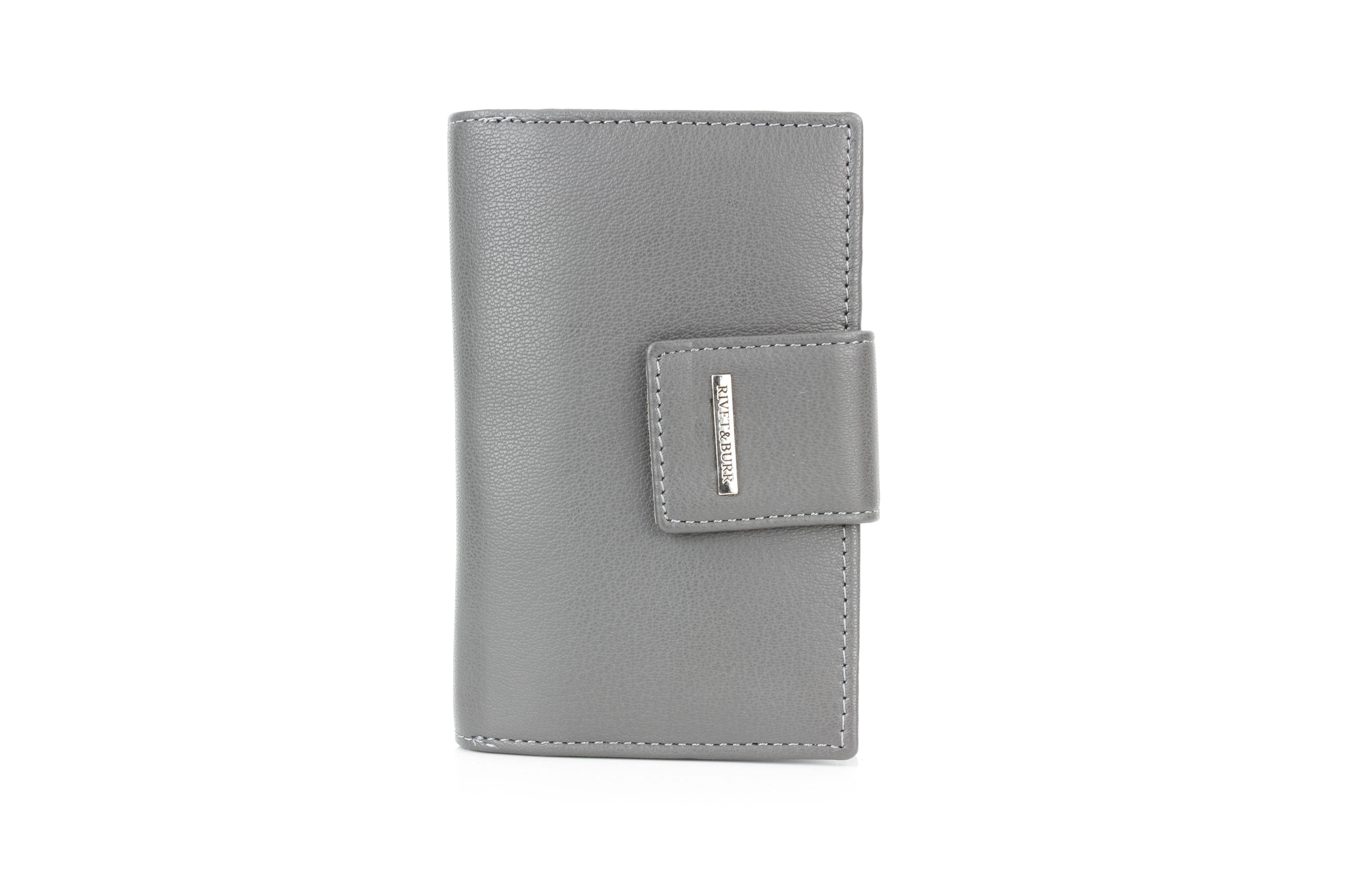 Leather Impressions Inc - Wholesale Wallet - Women's - Snap Leather Clutch Wallet | Zip Pocket RB LW 21 10015
