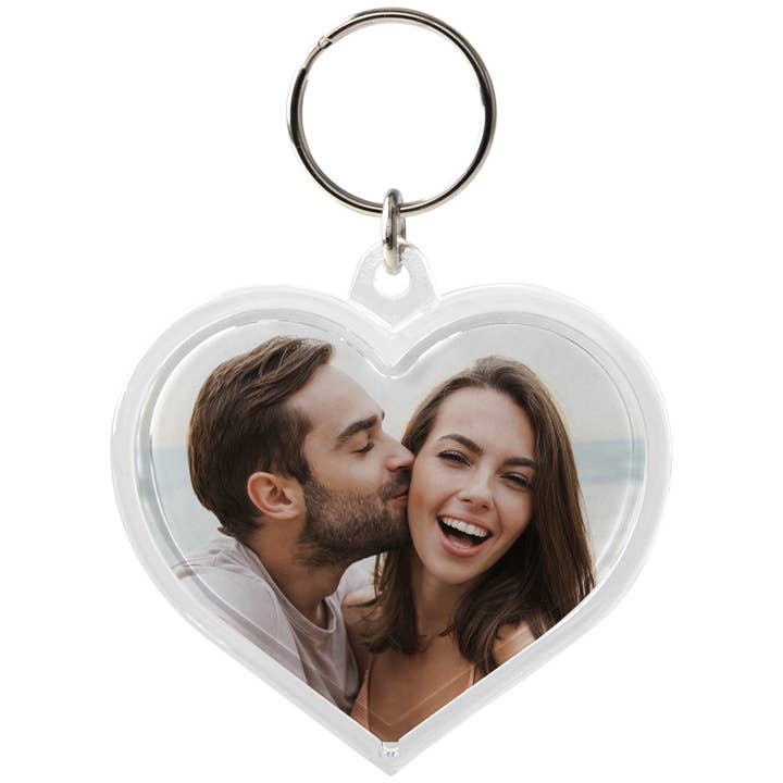 Heart-Shaped Photo Keychains for wholesale by Neil Enterprises