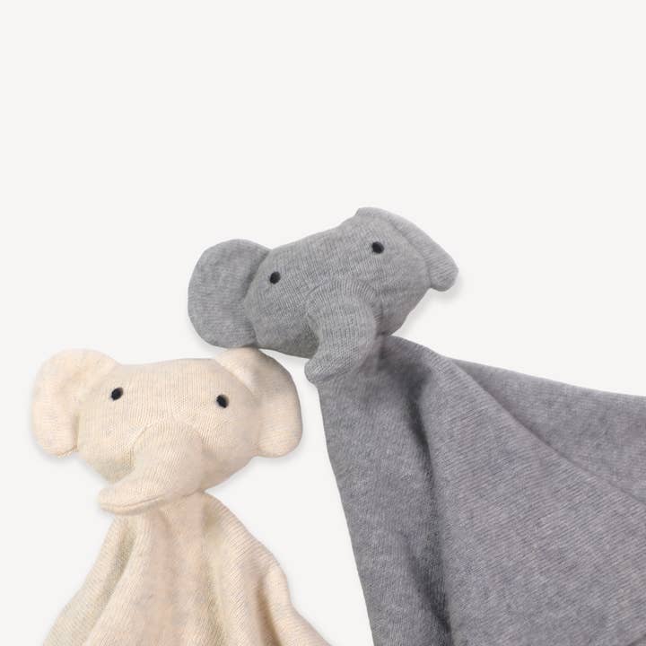 Viverano Organics - Vendita all'ingrosso Copertina doudou - Neonati - Elephant - Coperta di sicurezza biologica Baby Lovey, tessuto per coccole