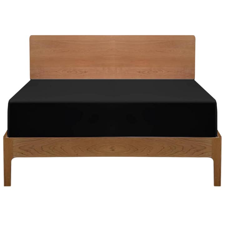 Black Microfiber fitted sheet 12 Inches Deep 100% Polyester for wholesale by The Fitted Sheets