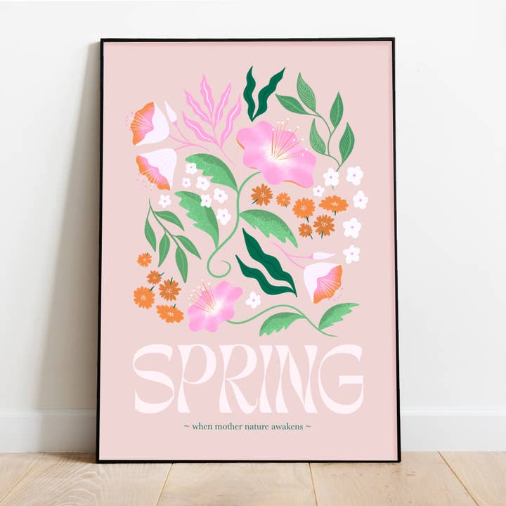 Impression d'art Printemps pour la vente par Hannah Penrose Illustrations