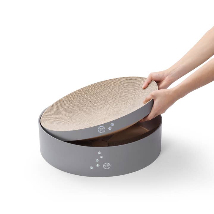 MOON-X USA, INC. - Wholesale Pet Scratcher - Cat - Cozy Cat Scratcher Bowl XL (Hologram Gray)
