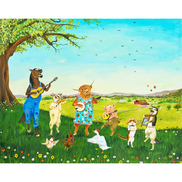 „Horace & The Dirty Haunches“ Udskrivning/valg af 8x10" eller 11x14" for engroshandel hos Jahna Vashti