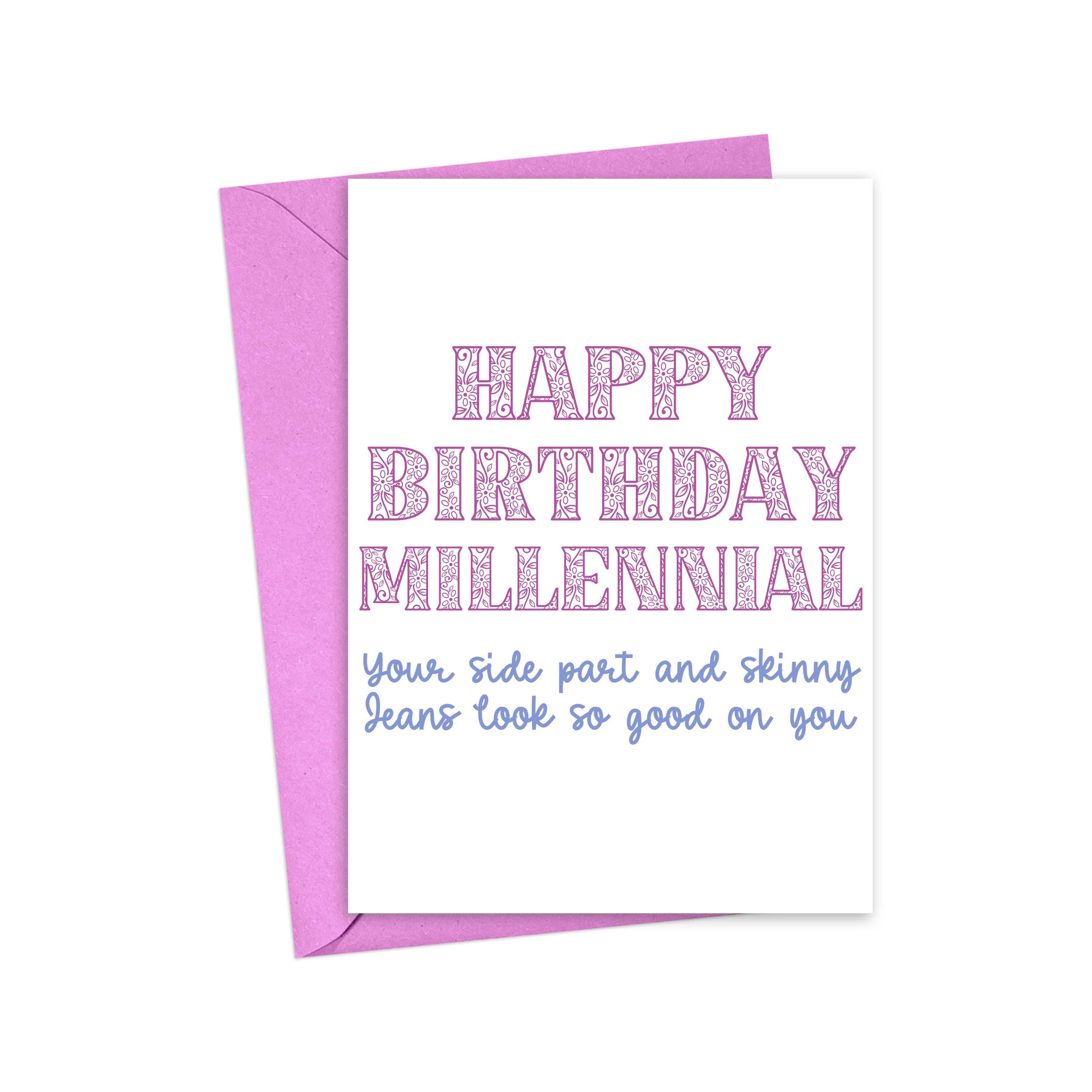 R is for Robo - Wholesale Birthday Card - Funny Birthday Card for Millennial Women Cute Greeting Cards