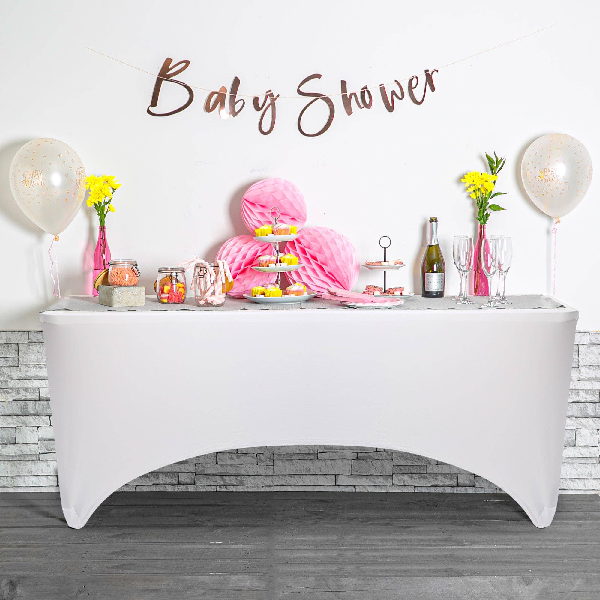 Rinkit Ltd - Wholesale Tablecloth - Rectangular Spandex Fitted Tablecloth - 6ft (180cm)9