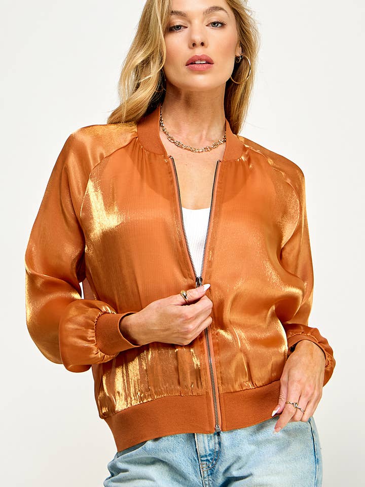 Giacca Bomber Aurora Sheen per la vendita all'ingrosso da parte di Sweet Lemon