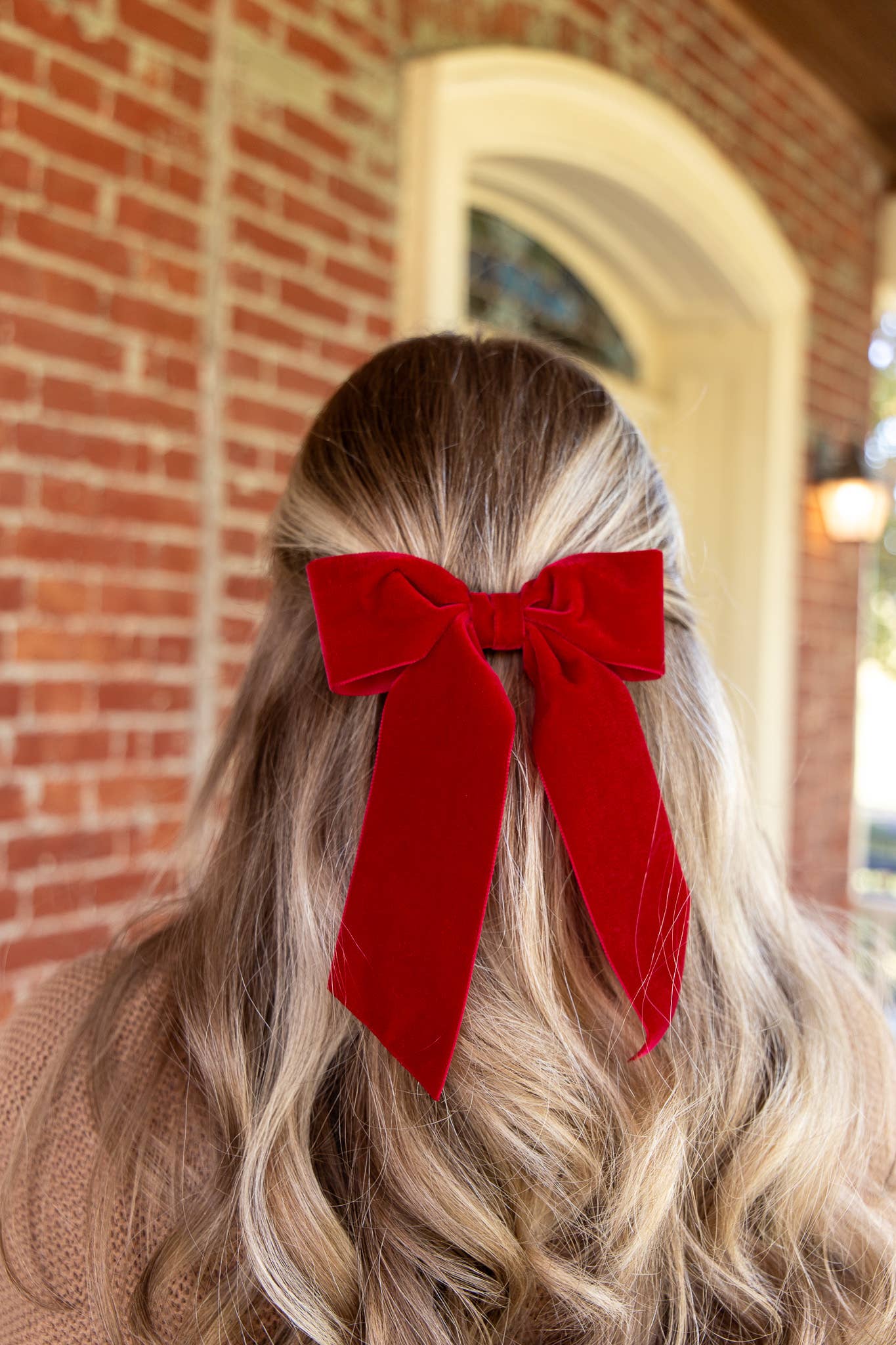Grace & Grandeur - Wholesale Hair Bow - Women's - Large Velvet Hair Bow Barrette for Women | Bailee Bow32
