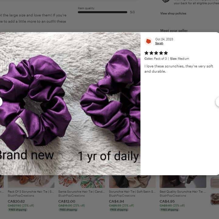 Blush Pop Creations - Wholesale Scrunchie - Women's - WHOLESALE SOFT SATIN SCRUNCHIE - CHOOSE YOUR FAVORITES15